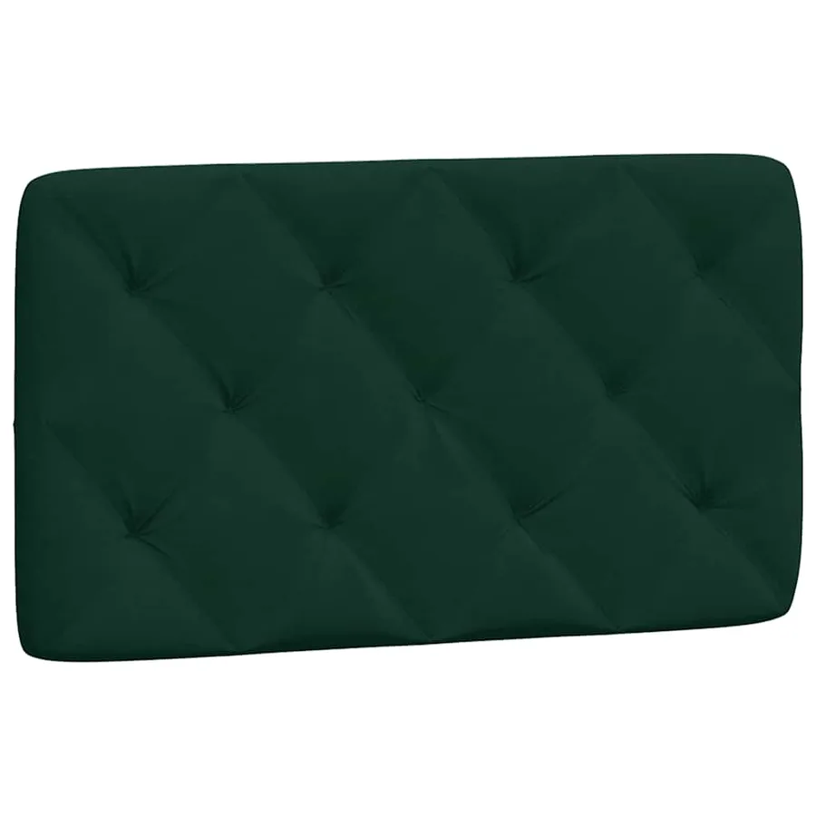 Cadre de lit avec LED sans matelas vert foncé 90x190 cm velours - 9