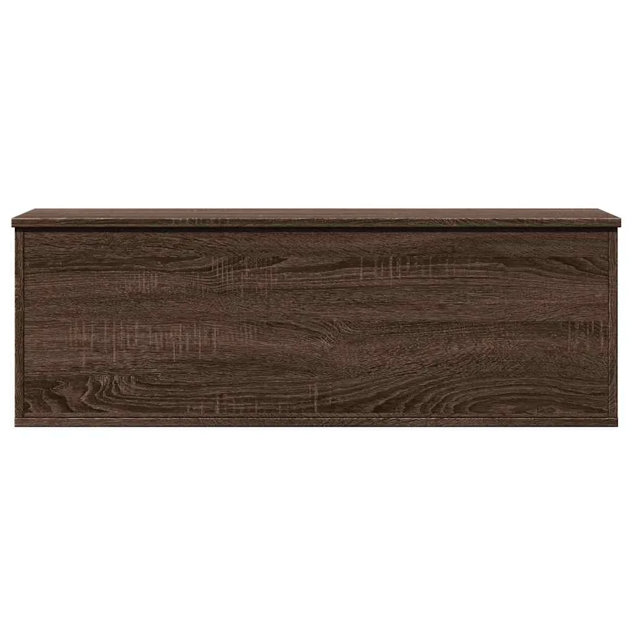 Boîte de rangement chêne marron 102x35x35 cm bois d'ingénierie - 4