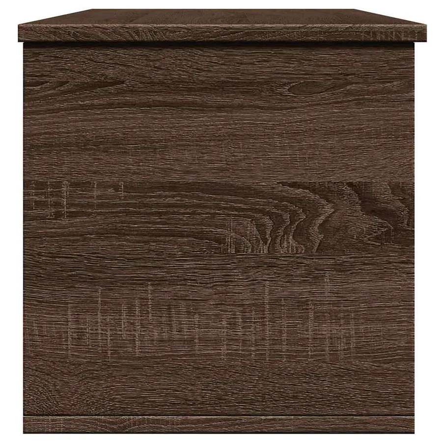 Boîte de rangement chêne marron 102x35x35 cm bois d'ingénierie - 5