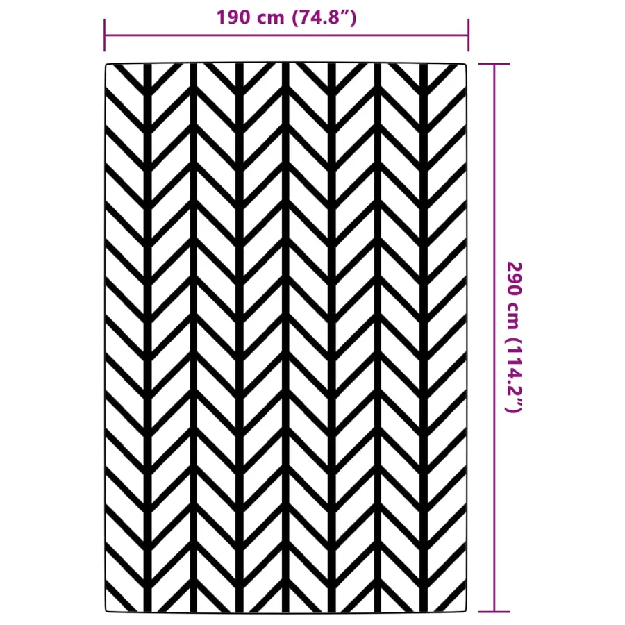 Tapis d'extérieur ARAKIL Gris 190x290 cm PP - 6