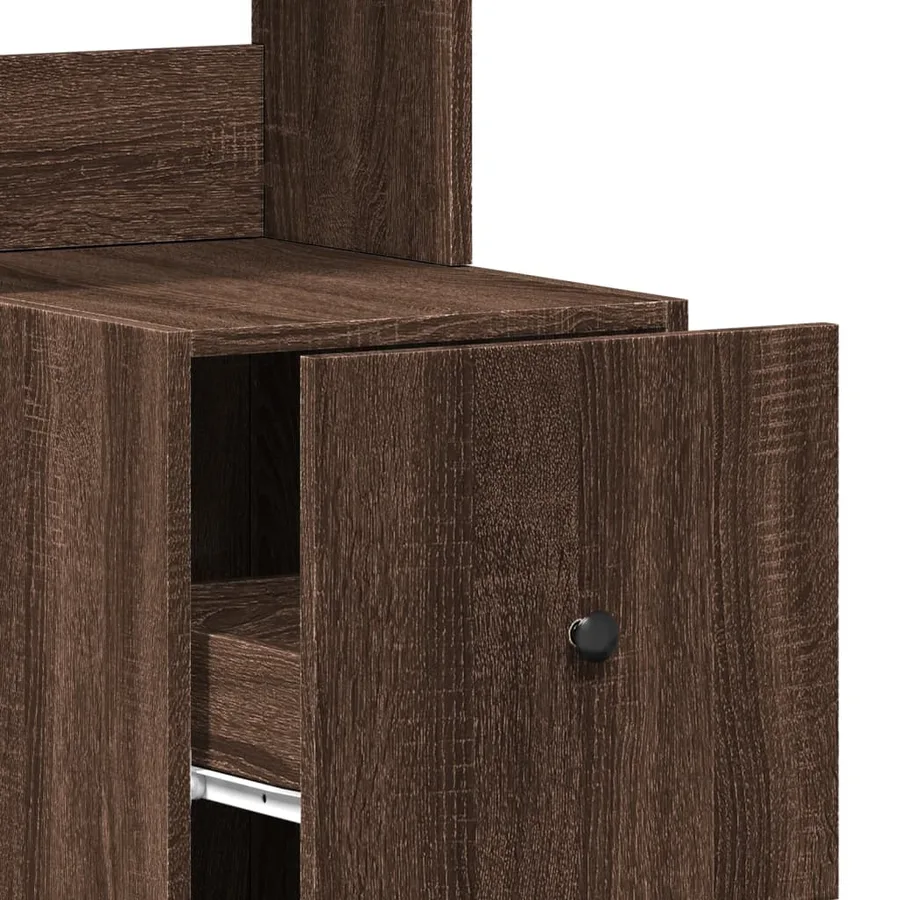 Armoire de cuisine chêne marron 35x50x180 cm bois d’ingénierie - 9
