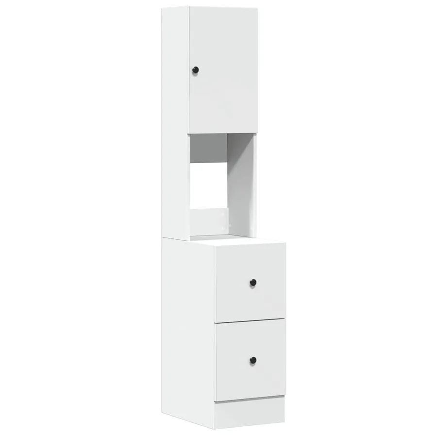 Armoire de cuisine blanc 35x50x180 cm bois d'ingénierie - 2