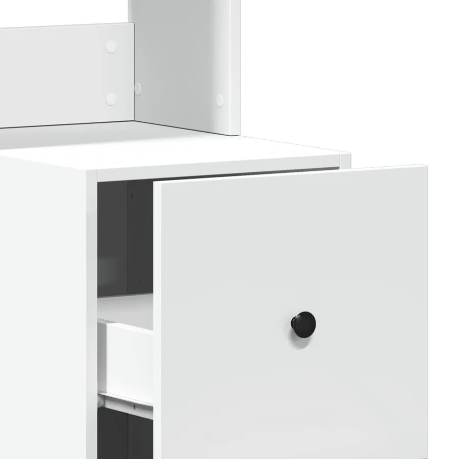 Armoire de cuisine blanc 35x50x180 cm bois d'ingénierie - 9