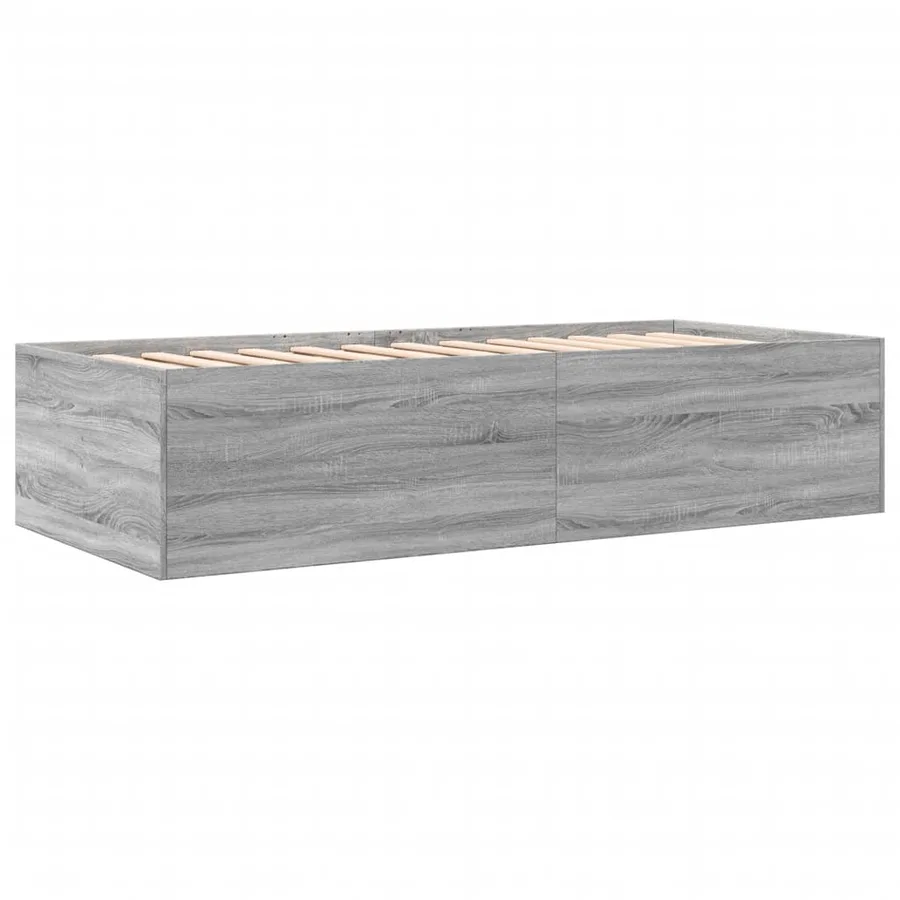 Lit de jour avec tiroirs sans matelas sonoma gris 90x200 cm - 6