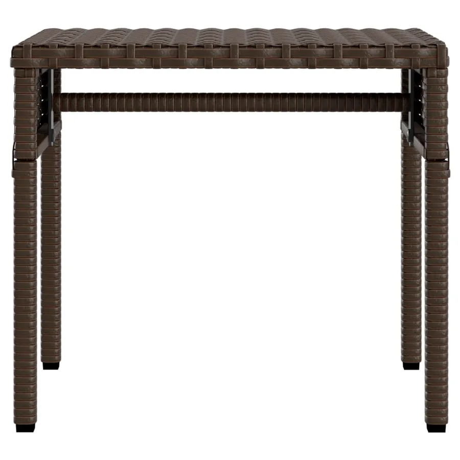 Chaise longue avec auvent et table gris résine tressée - 88