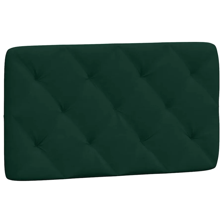 Cadre de lit sans matelas vert foncé 90x200 cm velours - 8