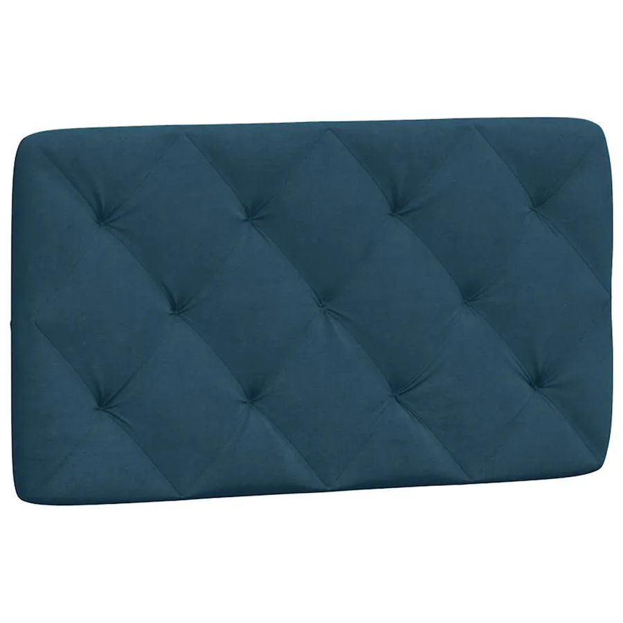 Lit avec matelas bleu 90x190 cm velours - 5