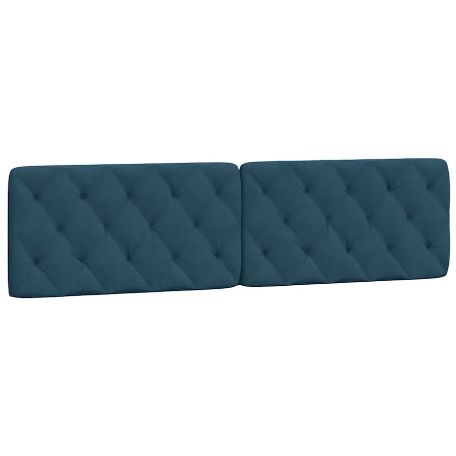 Cadre de lit avec LED sans matelas bleu 200x200 cm velours - 9