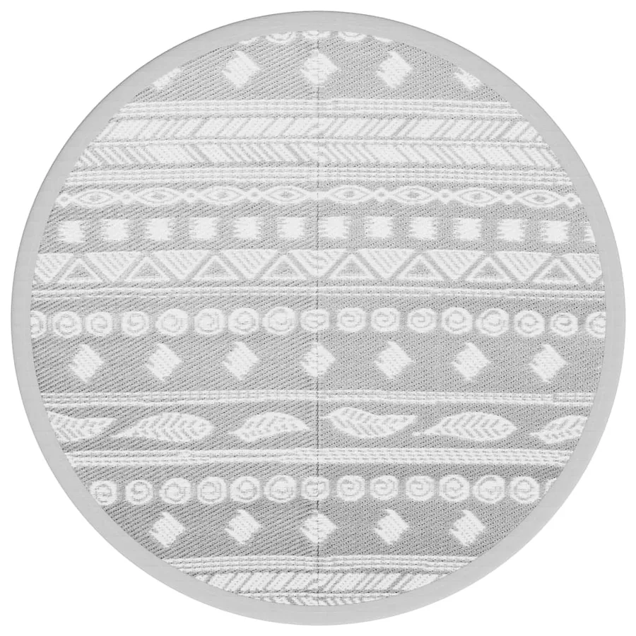 Tapis d'extérieur ARAKIL gris Ø160 cm PP - 2