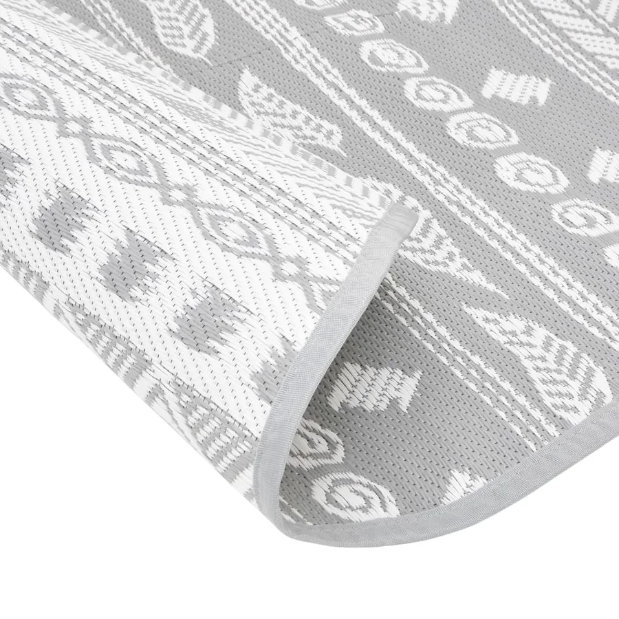 Tapis d'extérieur ARAKIL gris Ø160 cm PP - 5
