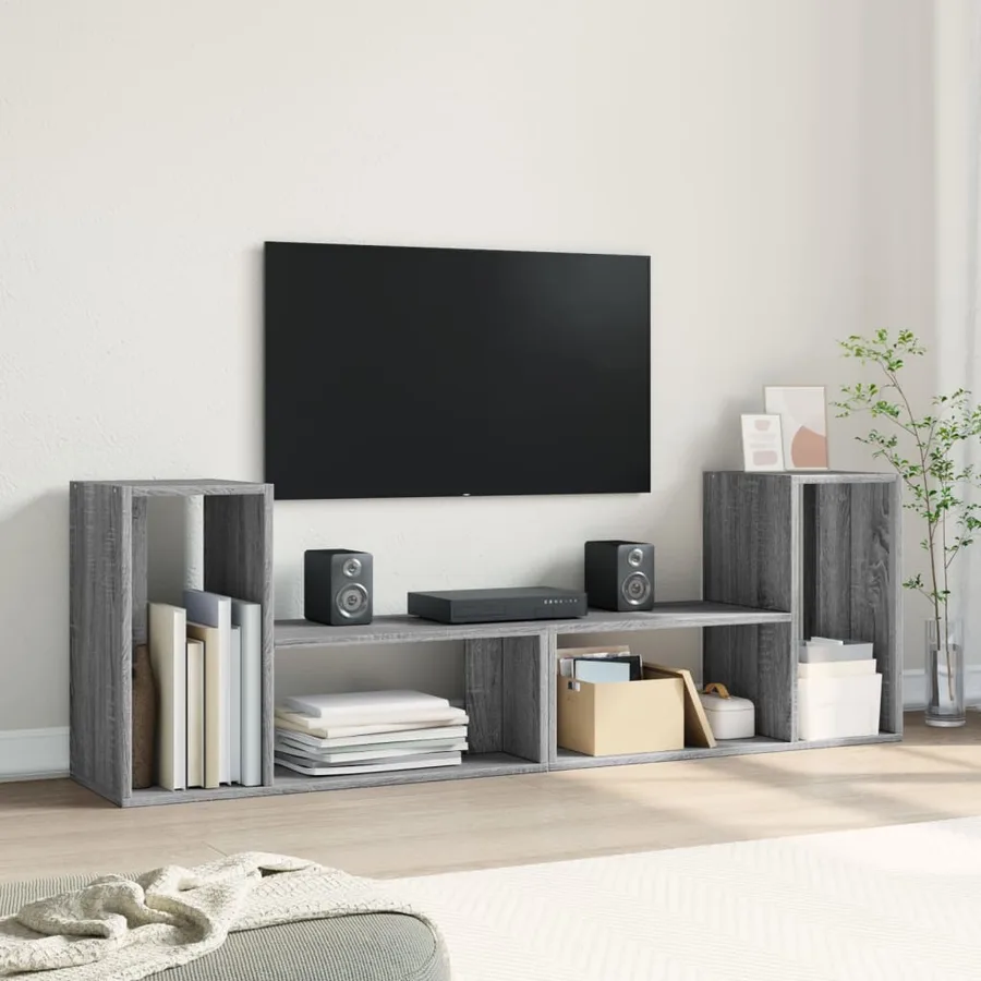 Meubles TV 2 pcs sonoma gris 75x30x50 cm bois d'ingénierie - 3