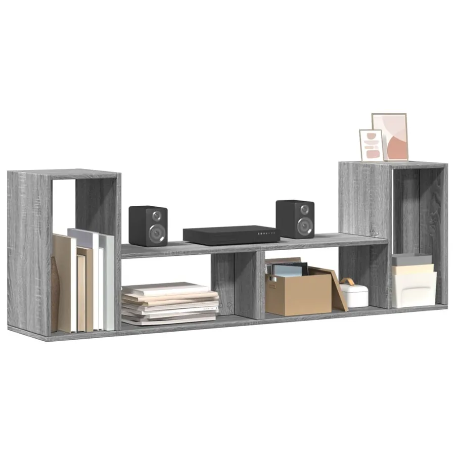 Meubles TV 2 pcs sonoma gris 75x30x50 cm bois d'ingénierie - 9