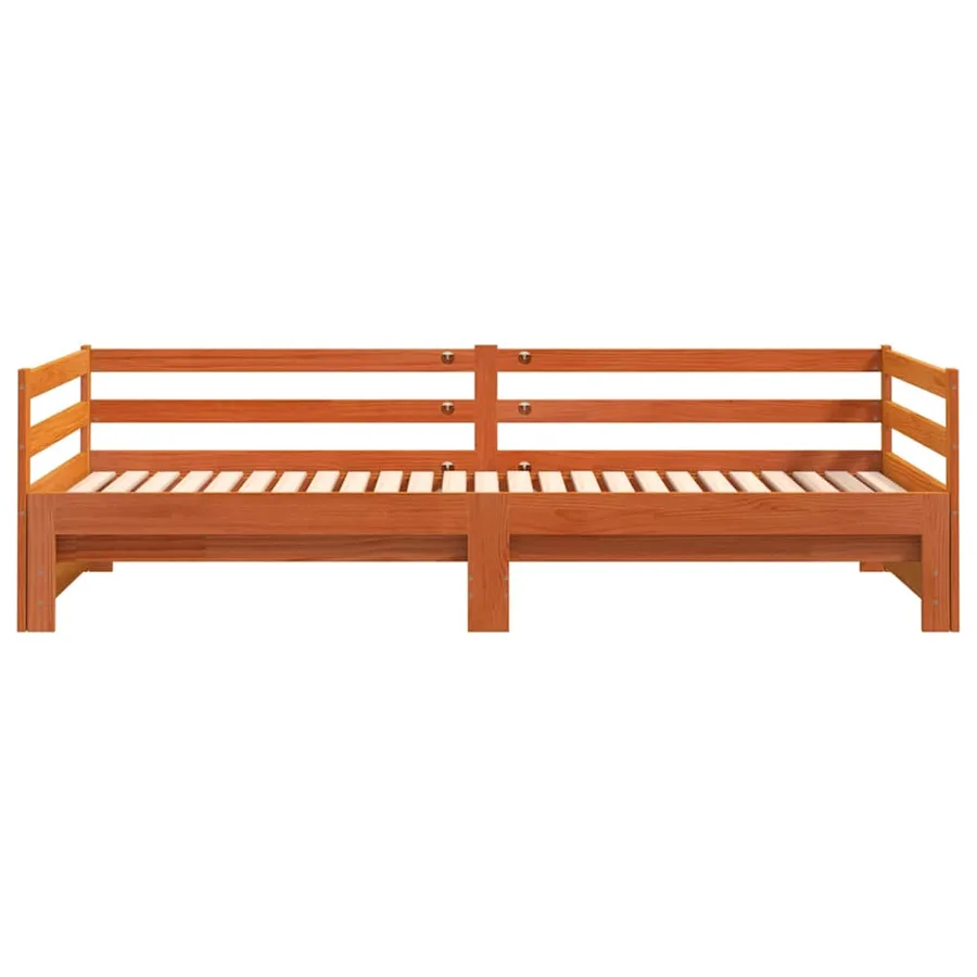 Lit de jour et lit gigogne sans matelas 80x200 cm bois massif - 7