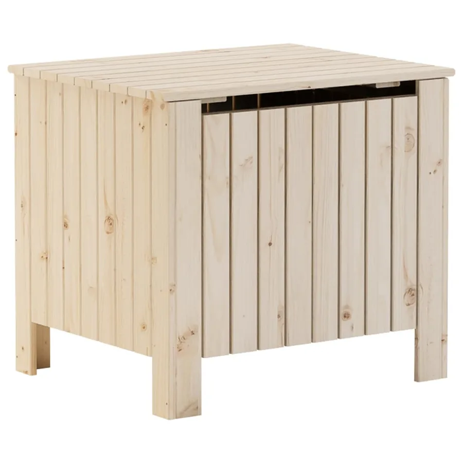 Boîte de rangement avec couvercle RANA bois massif de pin - 2