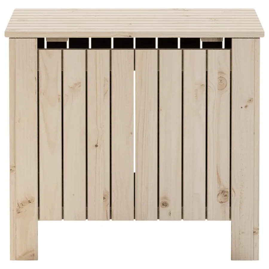 Boîte de rangement avec couvercle RANA bois massif de pin - 4