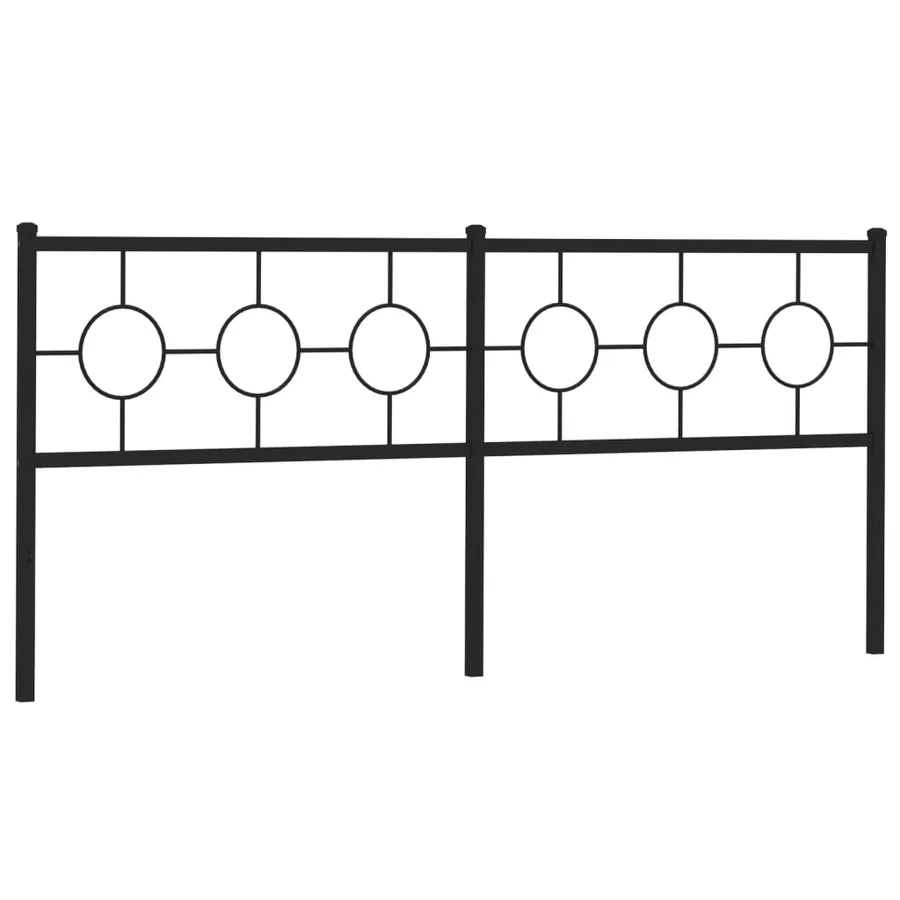 Tête de lit de remplacement métal noir 200 cm - 4