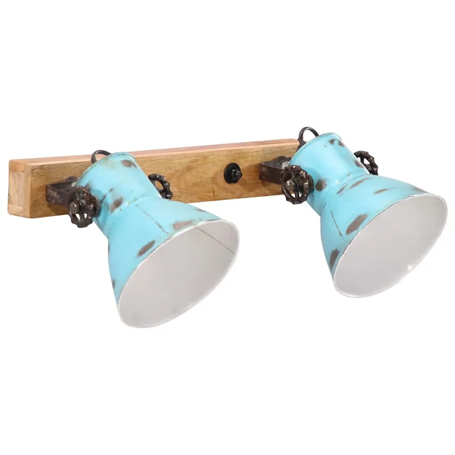 Lampe murale 25 W bleu délavé 45x25 cm E27 - 2