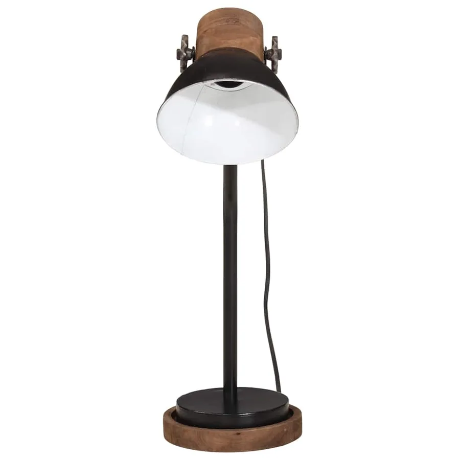 Lampe de bureau 25 W noir 18x18x60 cm E27 - 3