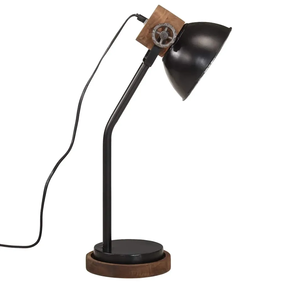 Lampe de bureau 25 W noir 18x18x60 cm E27 - 4