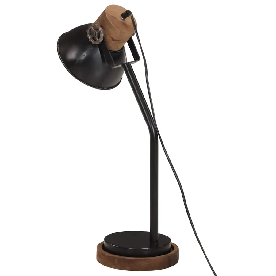 Lampe de bureau 25 W noir 18x18x60 cm E27 - 5