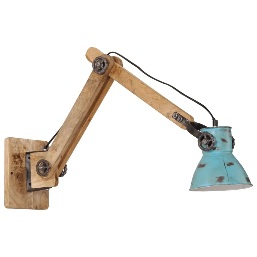 Lampe murale 25 W bleu délavé 96x15x20 cm E27 - 2