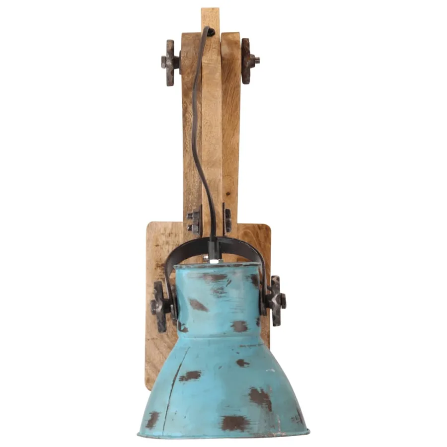Lampe murale 25 W bleu délavé 96x15x20 cm E27 - 3