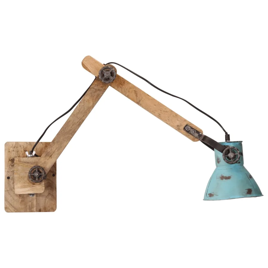 Lampe murale 25 W bleu délavé 96x15x20 cm E27 - 4