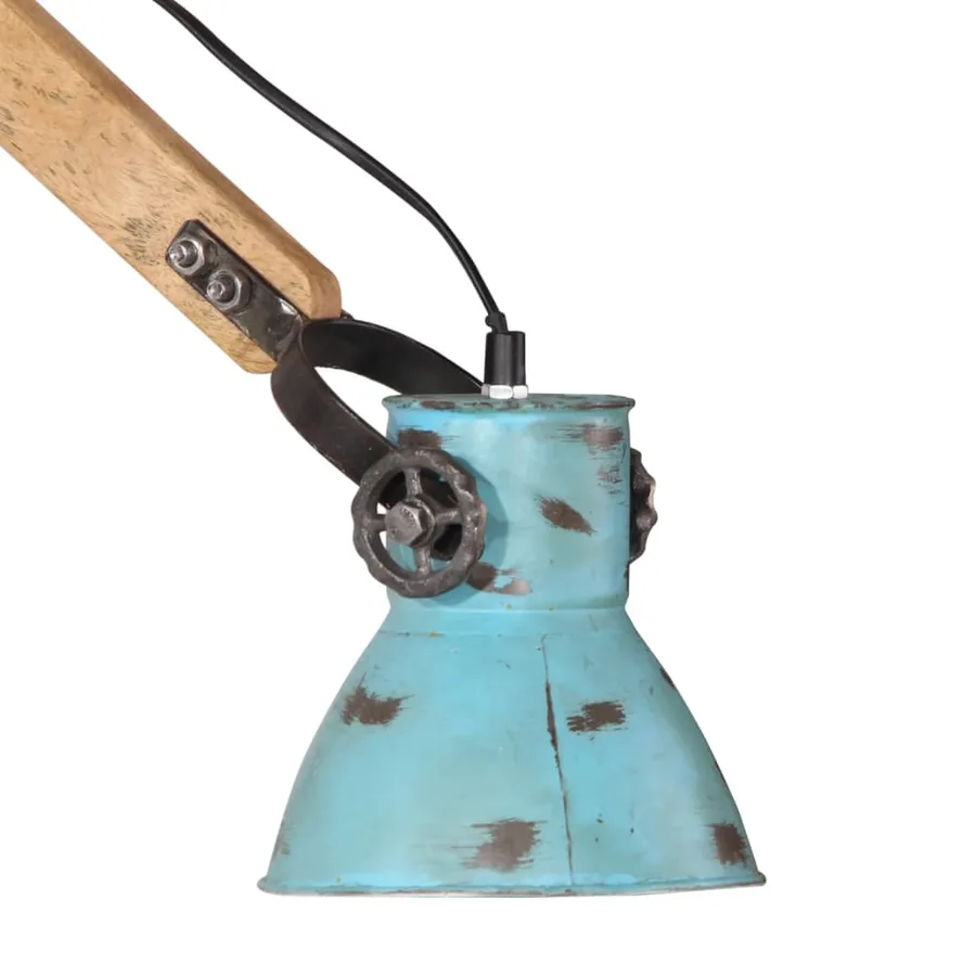 Lampe murale 25 W bleu délavé 96x15x20 cm E27 - 7