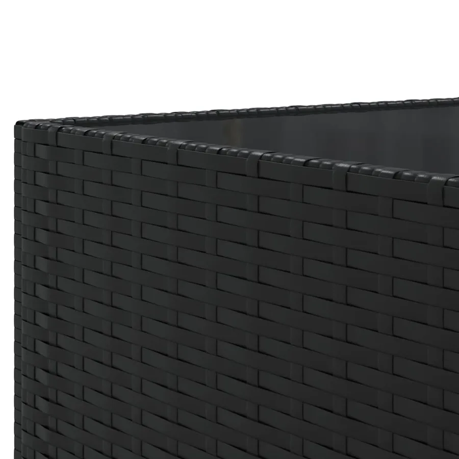 Salon de jardin 7 pcs avec coussins Noir Résine tressée 63 x 63 x 57,5 cm - 49,9 kg - 8