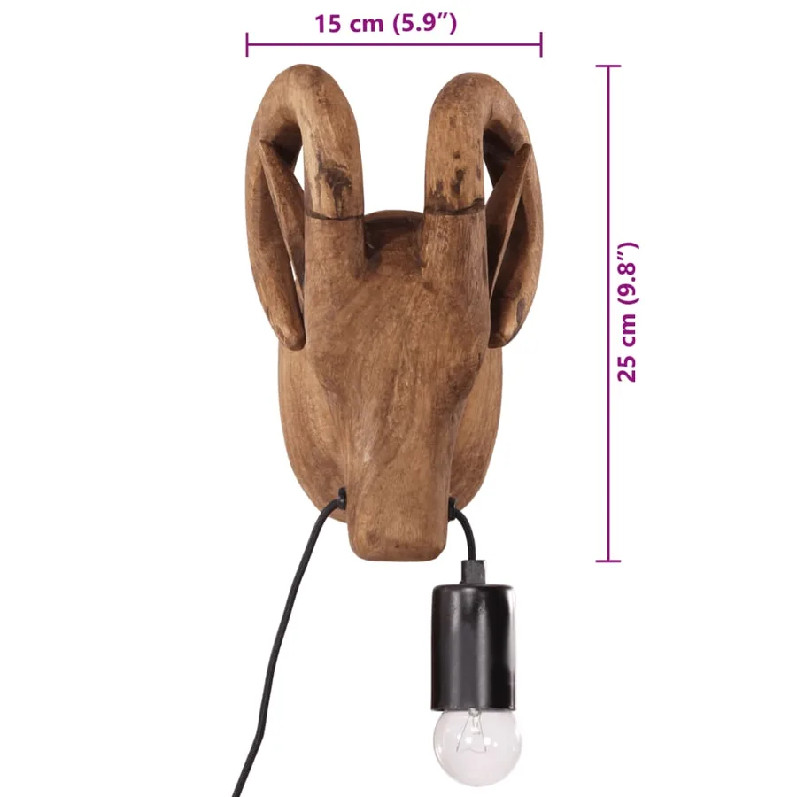 Lampe murale en forme d'animal 25 W 15x24x25 cm E27 - 10