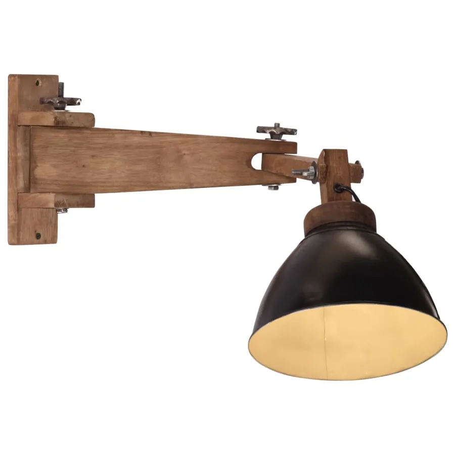 Lampe murale 25 W noir E27