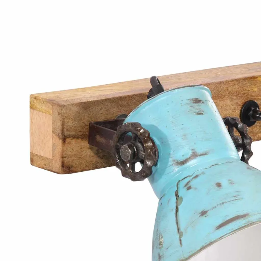 Lampe murale 25 W bleu délavé 65x25 cm E27 - 5