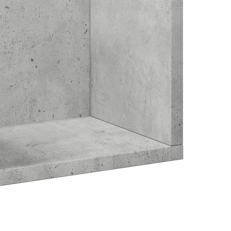 Armoires murales 2pcs gris béton 75x18x16,5cm bois d'ingénierie - 9