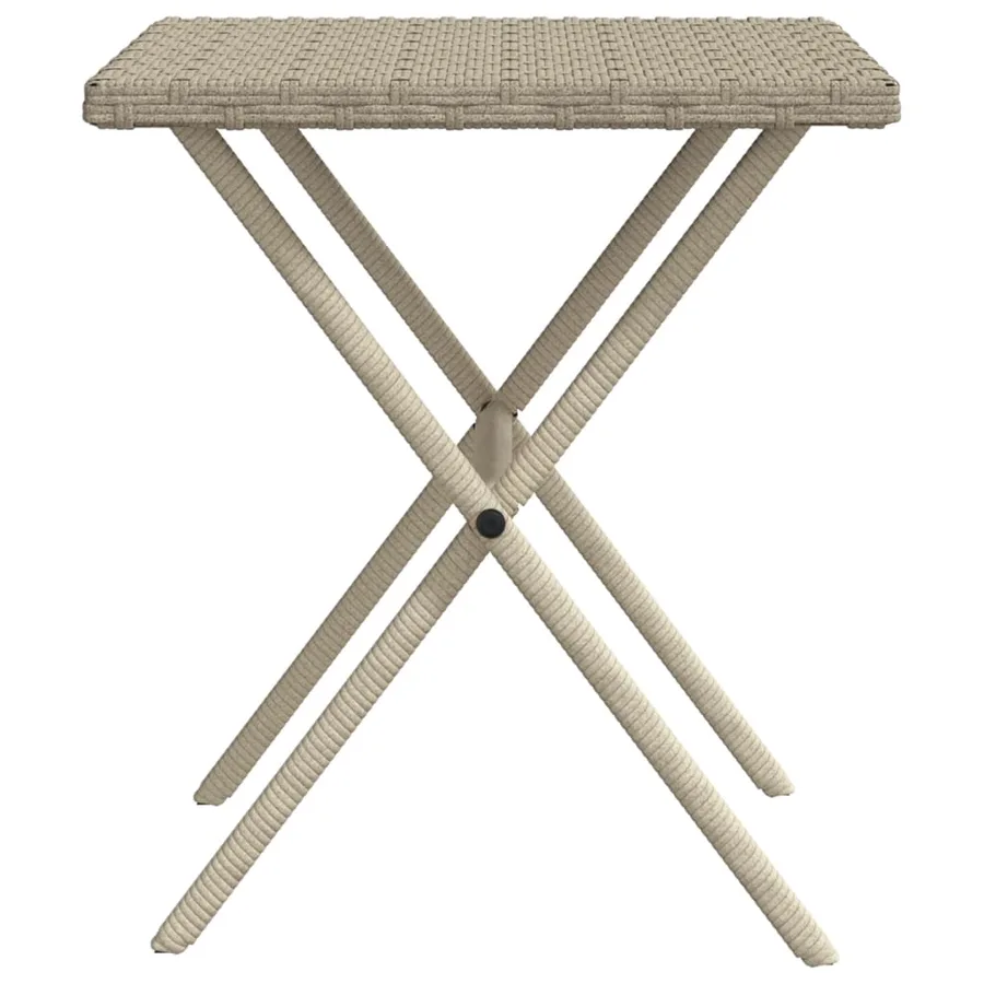 Chaises longues lot de 2 avec table gris clair résine tressée - 9