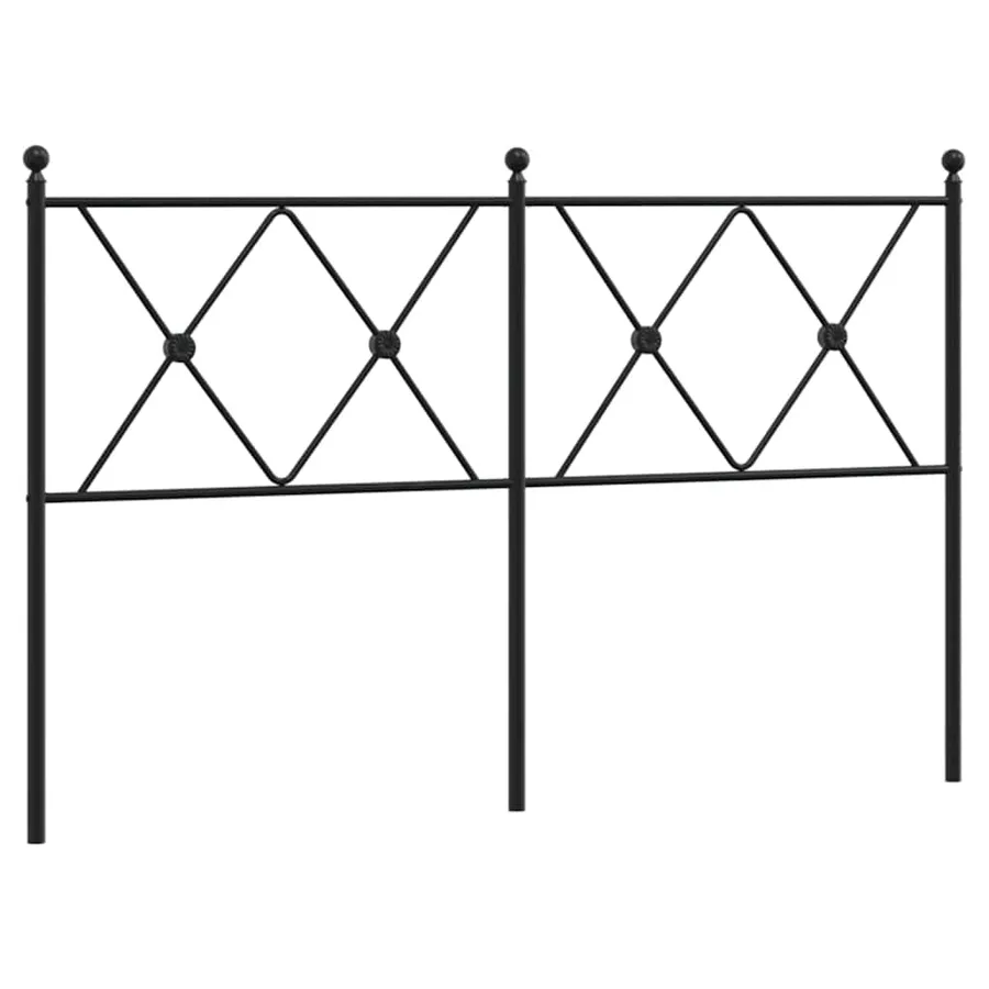 Tête de lit de remplacement métal noir 137 cm - 2