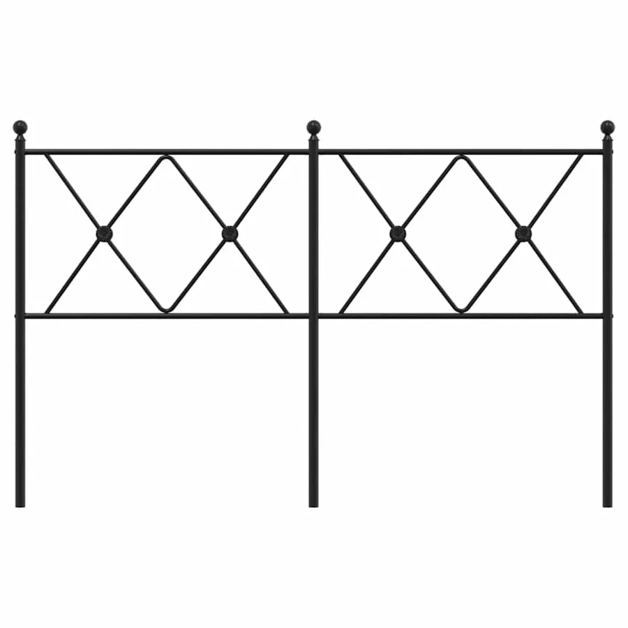 Tête de lit de remplacement métal noir 137 cm - 4