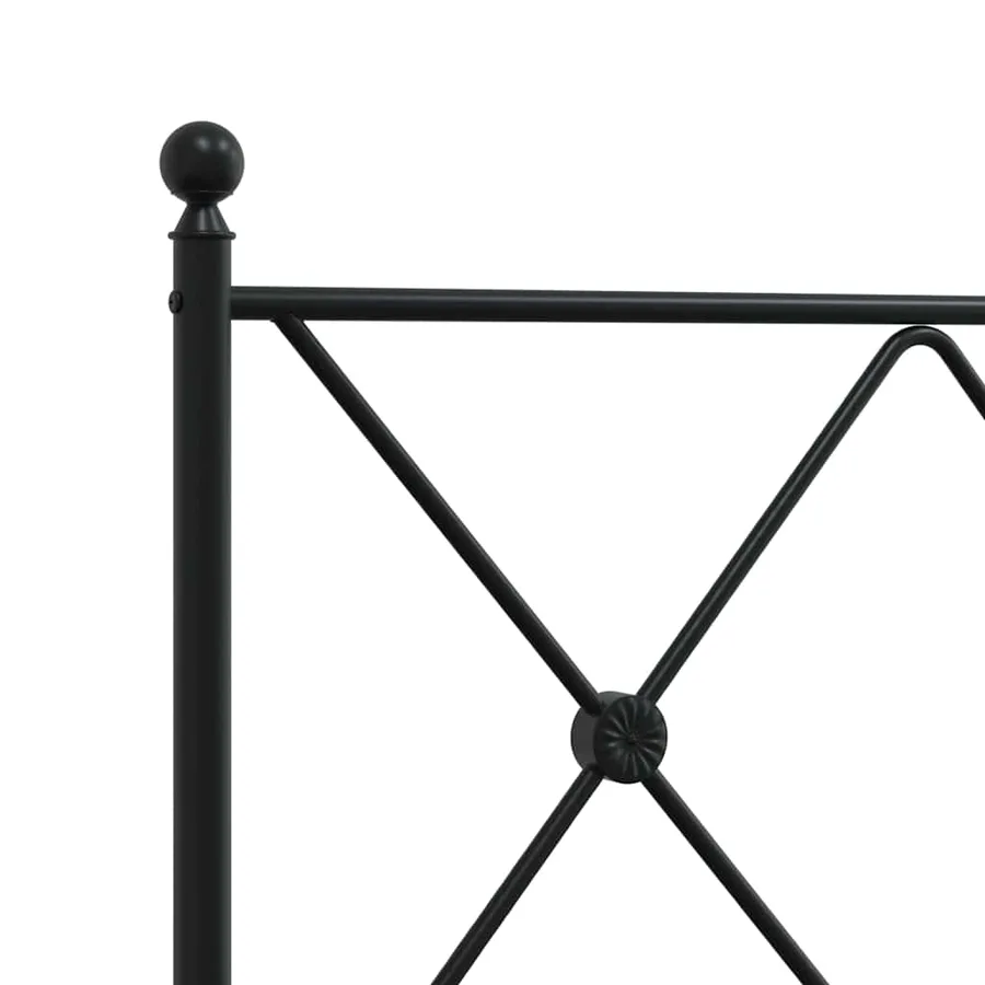 Tête de lit de remplacement métal noir 137 cm - 5