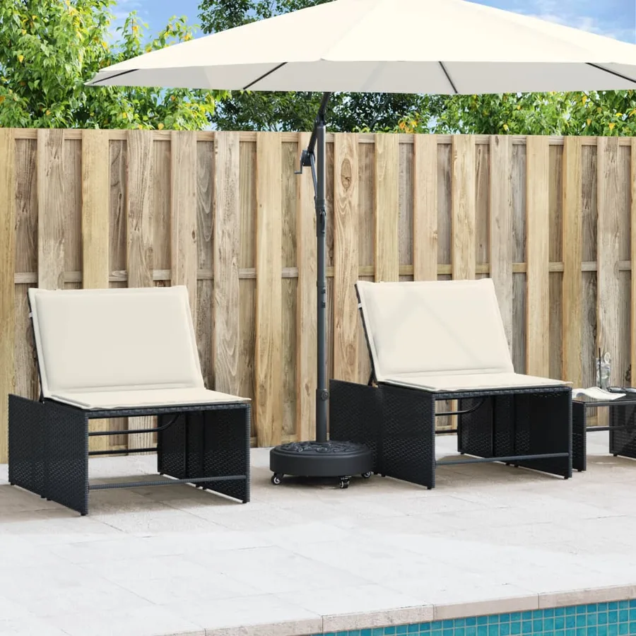 Base de parasol avec roues pour mâts Ø38 / 48 mm 27 kg rond - 3