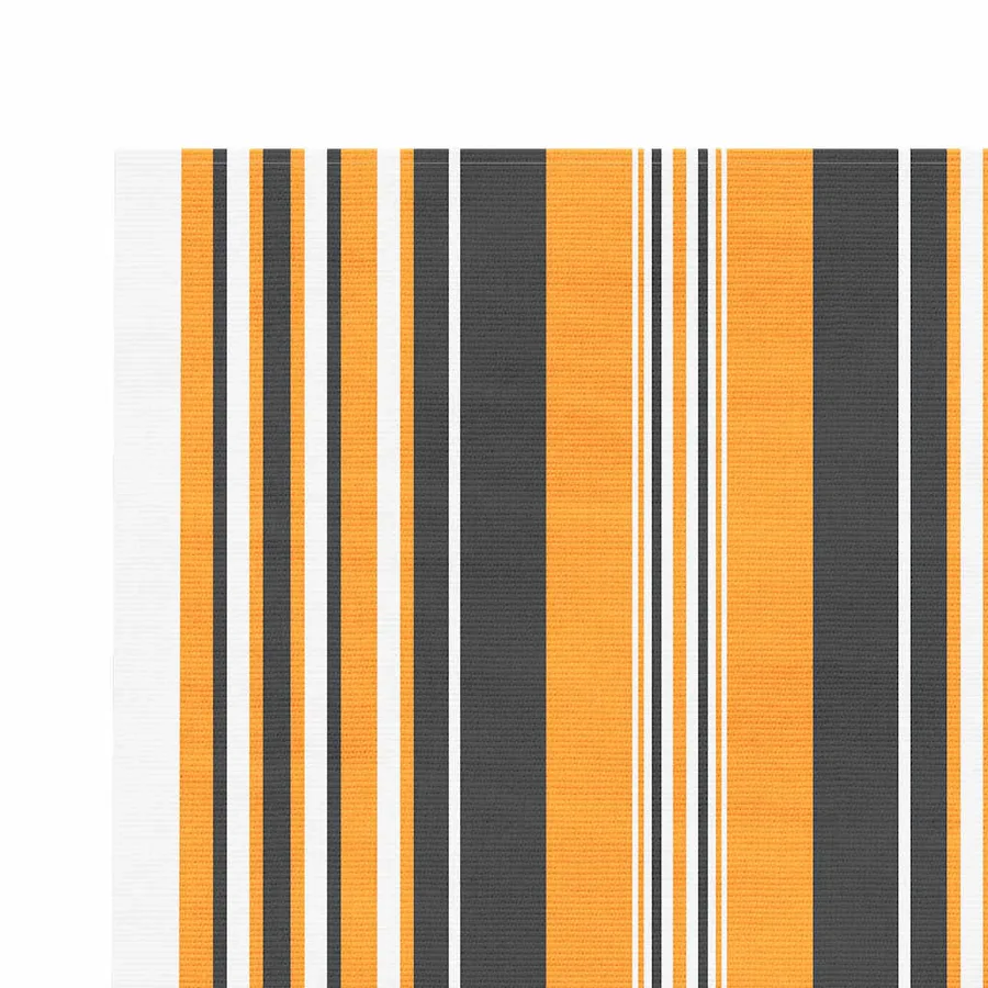 Tissu de remplacement pour auvent orange et noir 4,5x3 m polyester - 4