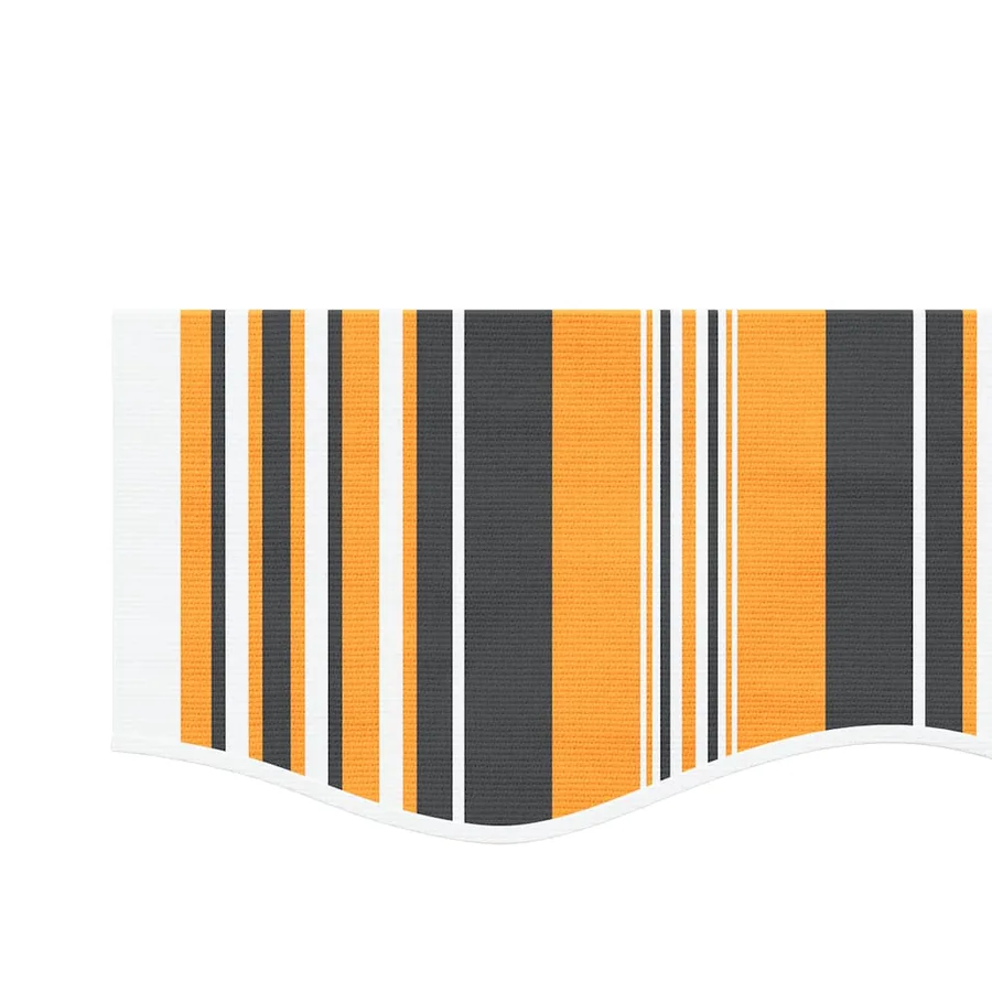 Tissu de remplacement pour auvent orange et noir 4,5x3 m polyester - 5