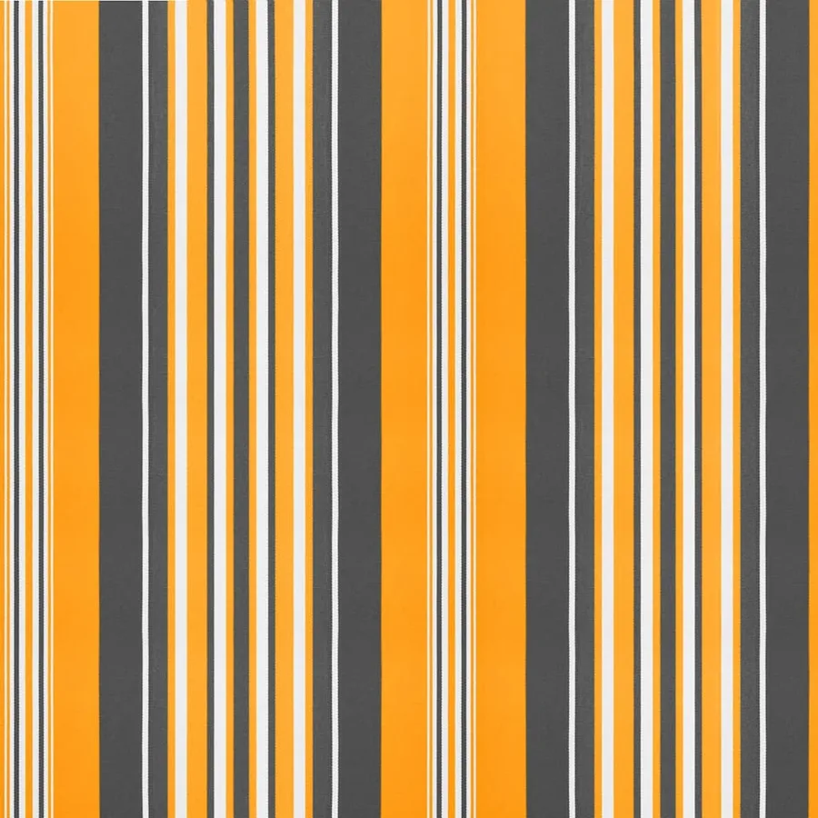 Tissu de remplacement pour auvent orange et noir 4,5x3 m polyester - 6