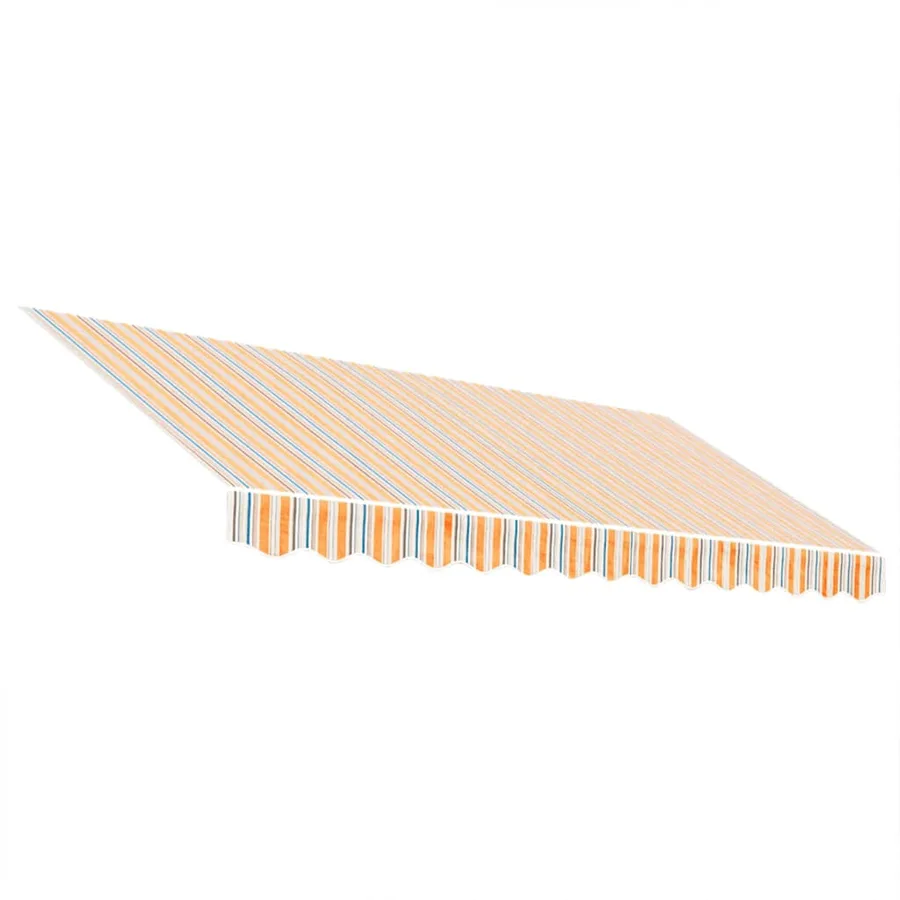 Tissu de remplacement pour auvent orange et bleu 3,5x2,5 m polyester - 2