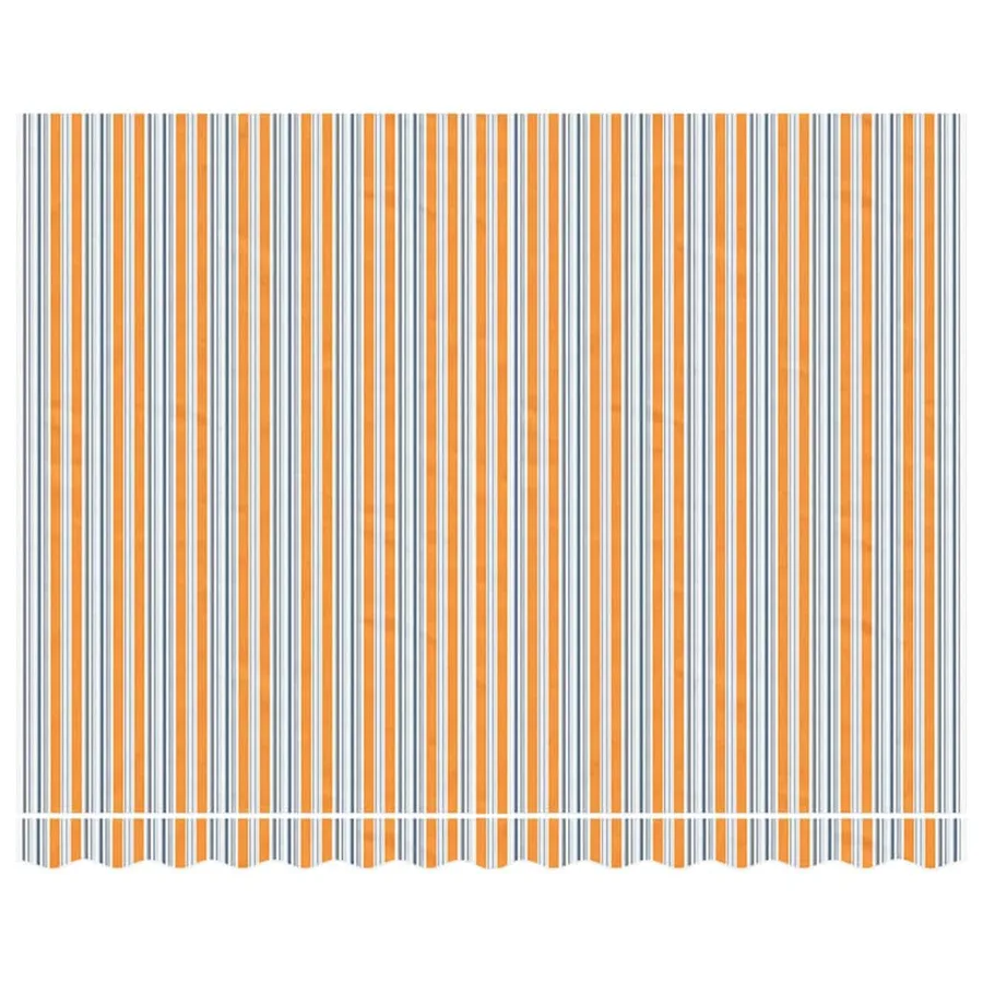 Tissu de remplacement pour auvent orange et bleu 3,5x2,5 m polyester - 3