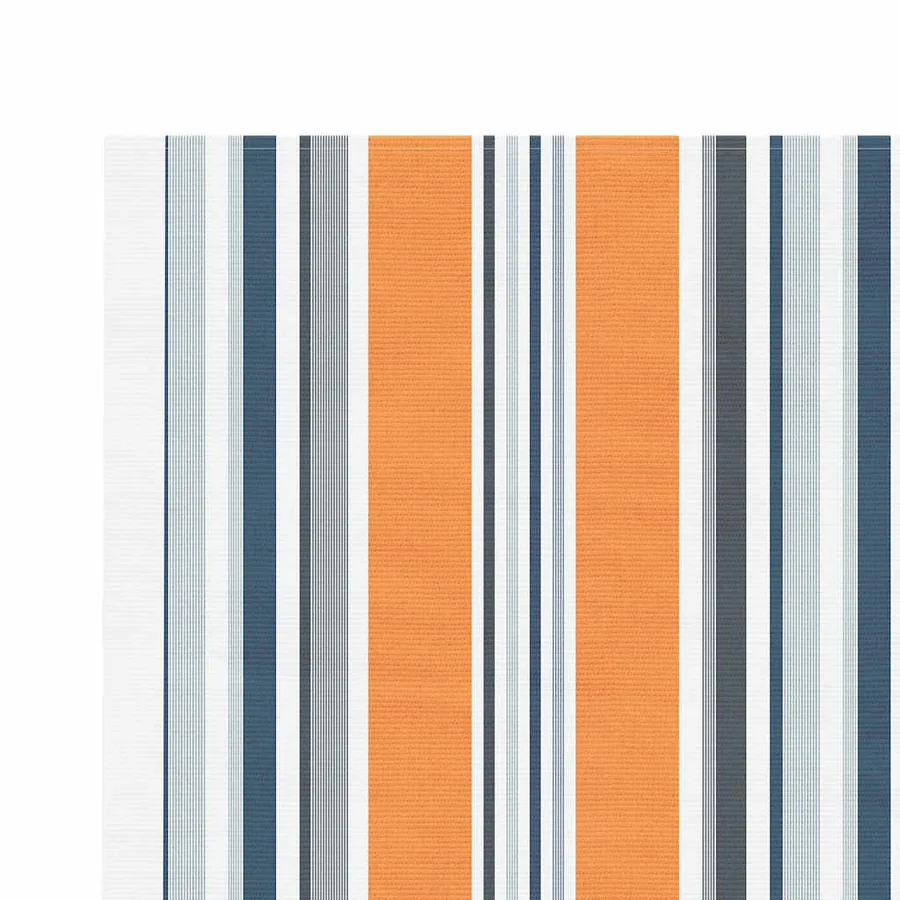 Tissu de remplacement pour auvent orange et bleu 3,5x2,5 m polyester - 4