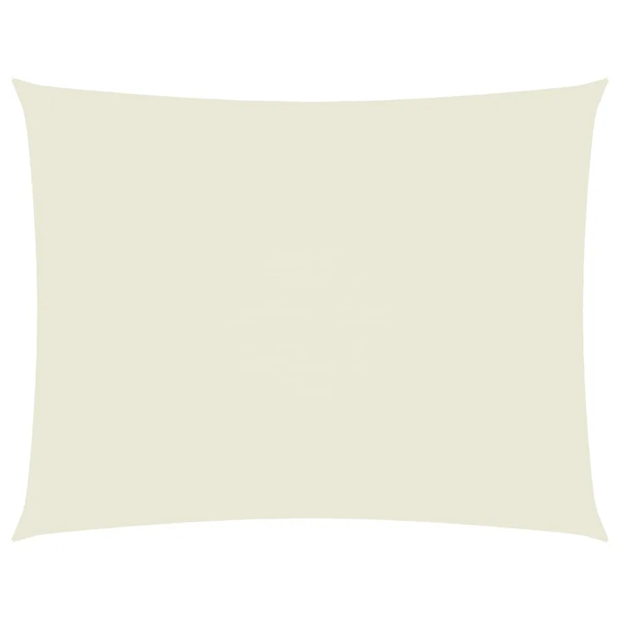 Voile de parasol tissu oxford rectangulaire 2,5x4 m crème - 2