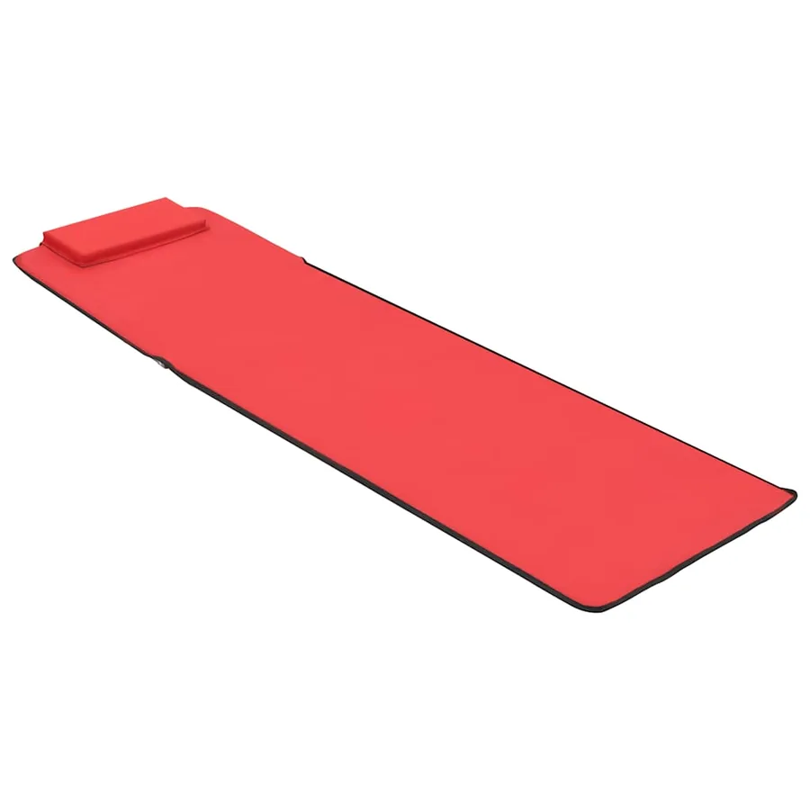 Tapis de plage pliables 2 pcs Acier et tissu Gris - 19