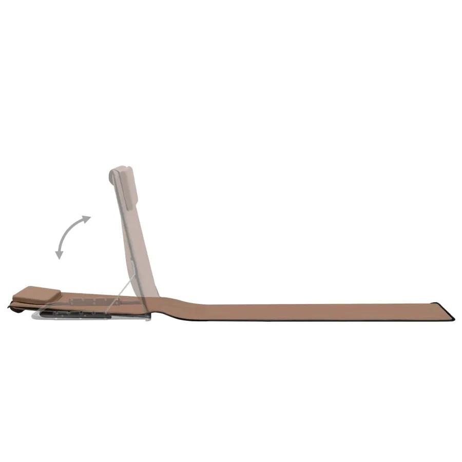 Tapis de plage pliables 2 pcs Acier et tissu Gris - 41