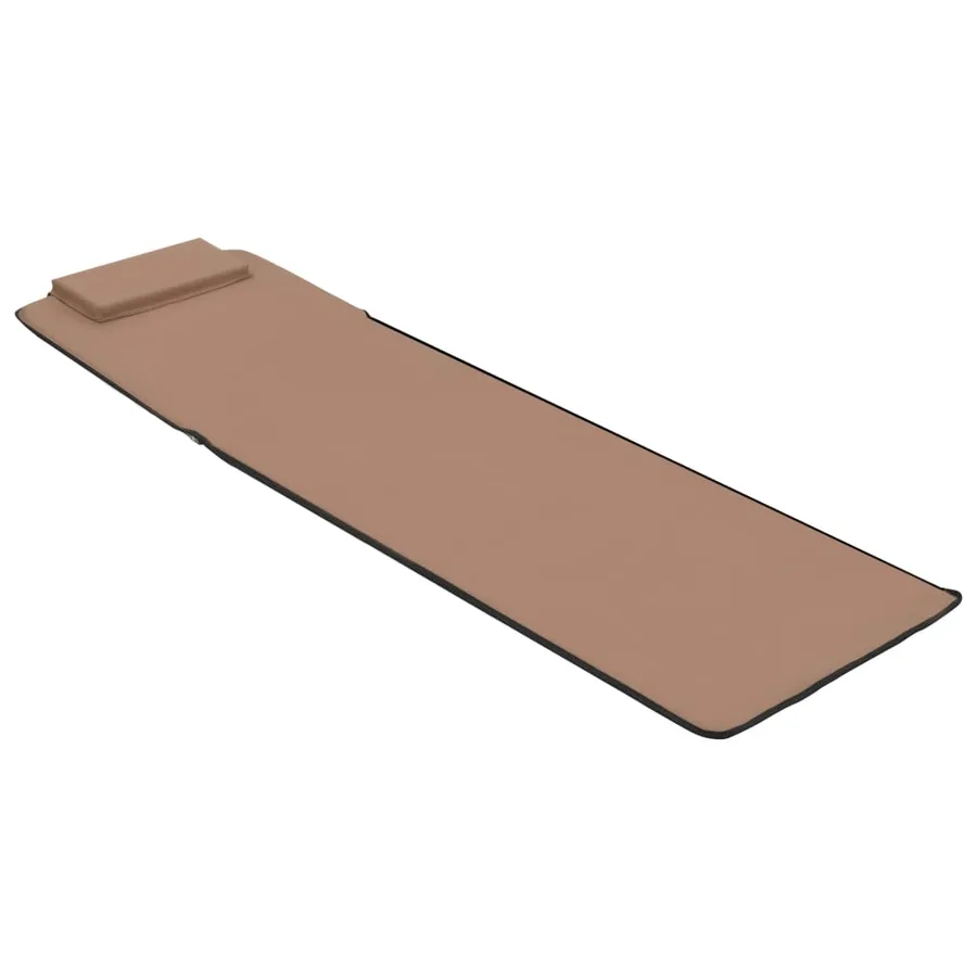 Tapis de plage pliables 2 pcs Acier et tissu Gris - 42