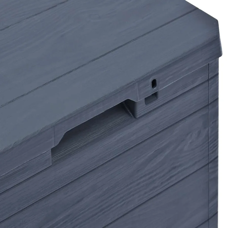 Boîte de rangement de jardin 90 L Anthracite - 9