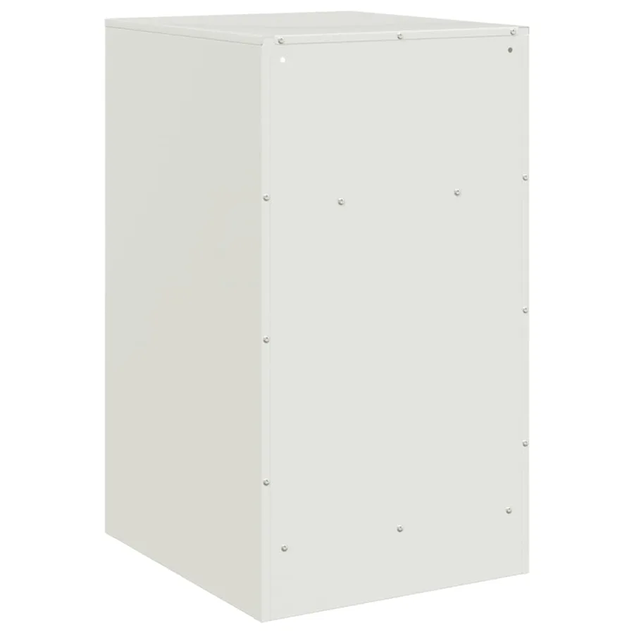 Tables de chevet 2 pcs blanc 34,5x39x62 cm acier - 9